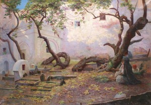 Illustration 3. Gustave Lemaitre- cimetière sidi ben ali casbah, exposé au Salon des artistes français 1906, collection privée